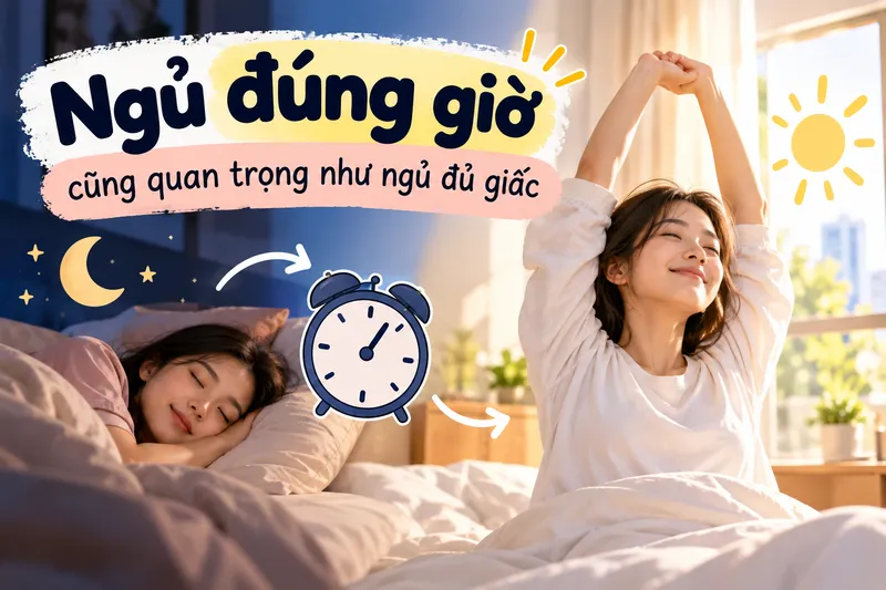 Ngủ đúng giờ: cách đưa giờ giấc về nếp mà không phải ép mình
