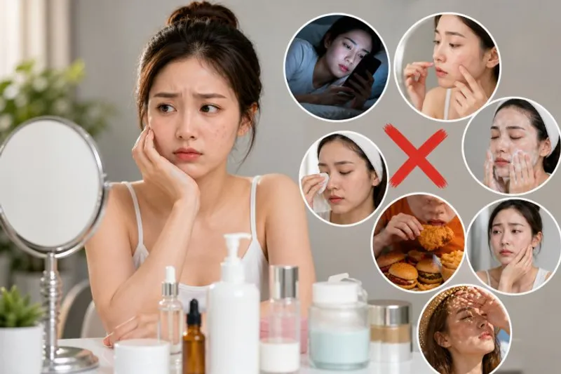 7 thói quen khiến da bạn không bao giờ đẹp lên dù skincare rất kỹ