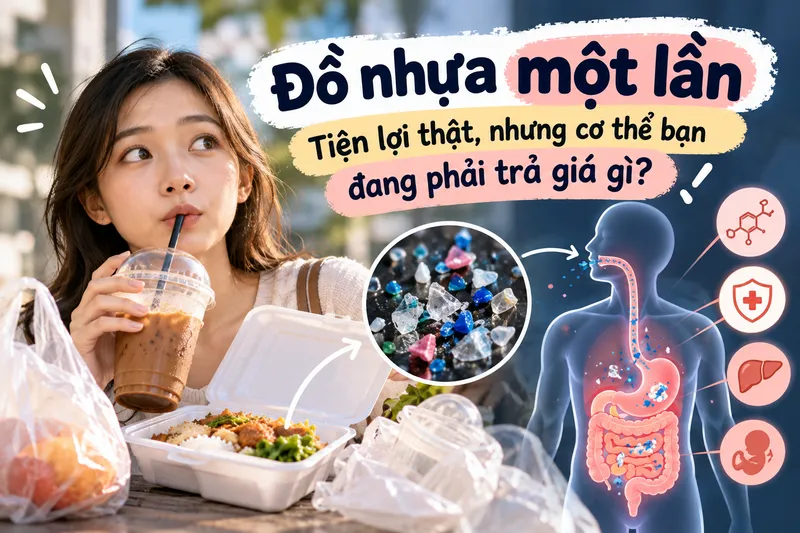 Thói quen dùng đồ nhựa một lần đang đầu độc cơ thể thế nào?